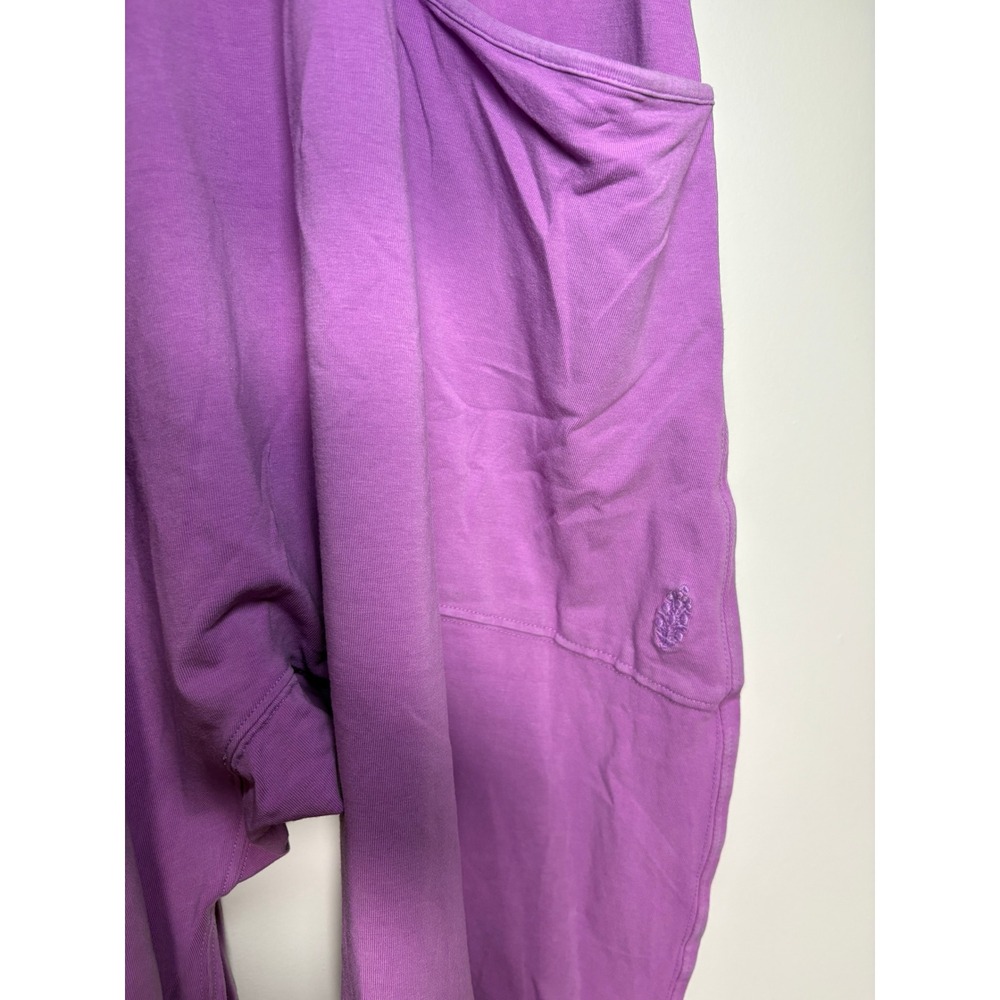 NEW Free People FP Movement Hot Shot Harem Jumpsuit XS Purple Slouchy Romper - Picture 5 of 8